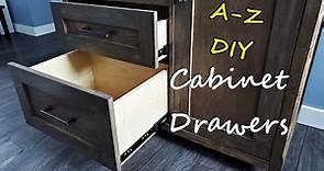 Beginners guide to Drawers. Measure, cut, assemble, mount, finish. No jig method