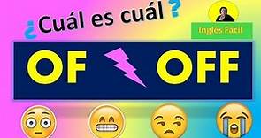 OF y OFF, significado y usos más comunes - Inglés Fácil.