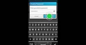 How to enable password protection on a BlackBerry 10 smartphone