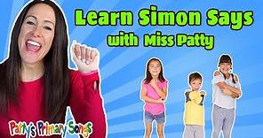Learn Simon Says Song for Children (Official Video) by Patty Shukla | Dance Song for Kids