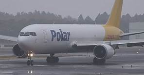 Polar Air Cargo Boeing 767-300F N643GT Landing and Takeoff [NRT/RJAA]