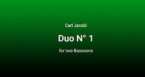 Carl Jacobi: Duo N° 1 for two bassoons