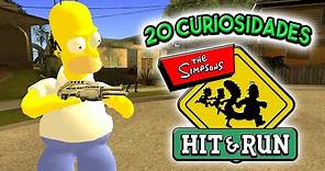 20 CURIOSIDADES DE LOS SIMPSONS HIT & RUN 🟡