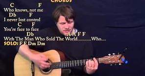 Man Who Sold The World (David Bowie) Strum Guitar Cover Lesson with ...