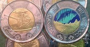 2015-2017 Commemorative Two Dollar Canadian Coins