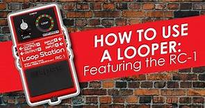 How to Use a Looper Pedal | Using Boss RC-1 | Heid Music