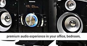Magnavox MM440 3 Piece CD Shelf System with Digital PLL FM Stereo Radio, Bluetooth Wireless Technolo