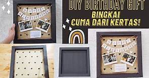 DIY BIRTHDAY GIFT IDEA / TUTORIAL CARA BUAT BINGKAI FOTO 3D PAKAI KERTAS / DIY FRAME PHOTO