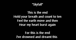 Skyfall (one hour loop, with lyrics)