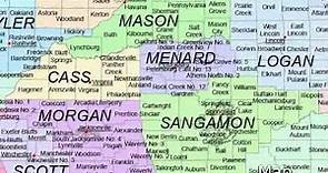 Illinois vector map