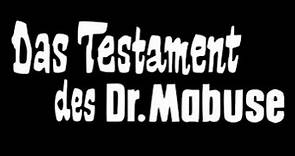 Das Testament des Dr. Mabuse 1962 English Language