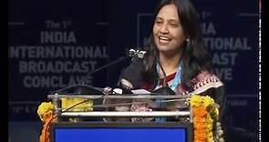 DG Doordarshan Supriya Sahu shared her views at 1st India International Broadcast Conclave