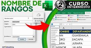 CÓMO DARLE NOMBRE A LOS RANGOS EN EXCEL | (Nueva Versión)