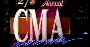 27th Annual Country Music Association Awards - Full Show (1993)