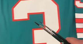 Painting Dan Marino on an autographed Miami Dolphins jersey. #arttok #artistsoftiktok #painting #nfl #football #fyp #foryoupage