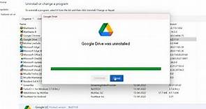 How to uninstall google drive in windows 11
