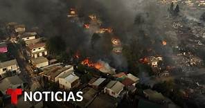 Sube a 46 la cifra de fallecidos por los incendios en Chile | Noticias Telemundo