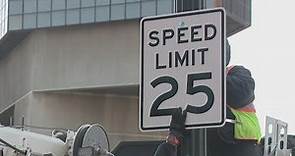 Speed limit changes from 35 to 25 mph in downtown Columbus