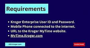 MyTime Kroger Login | Check your Kroger Schedule