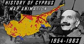 Map History of Cyprus (1954-1983)