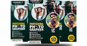 How to create a Photography Flyer design in Photoshop