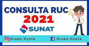 CONSULTA RUC - SUNAT 2021