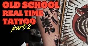 Old School Tattoo Real Time (Part 2/4) I How to make Old School Tattoo?