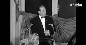 21 décembre 1966, le discours plein d'humour et en Français du Prince Philip à l'Elysée