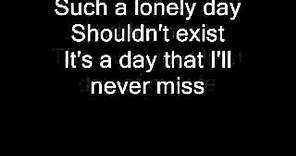System of a Down Lonely Day + lyrics