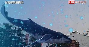 超美超夢幻！台南街頭「鯨魚」空中游 AI角色穿梭未來（台南市政府提供） - 自由電子報影音頻道