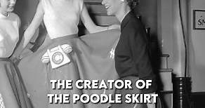 Juli Lynne Charlot: the creator of the poodle skirt #julilynnecharlot #poodleskirt #fyp #1950s #1950sfashion #foryoupage #vintage