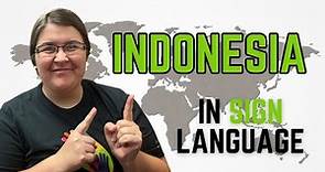 How to sign Indonesia in Indonesian Sign Language 🇮🇩