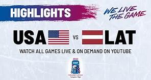 Highlights | USA vs. Latvia | 2023 #IIHFWorlds