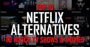 Top 10 NETFLIX ALTERNATIVES to Watch TV Shows & Movies