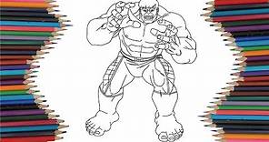 Como Colorear a Hulk Avengers Hulk Avengers Coloring Pages Drawing