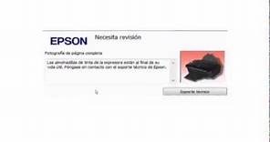 ✔ Solución: Almohadillas han llegado al final de su vida útil. Epson L110,L200,L210,L300,L350 y L355