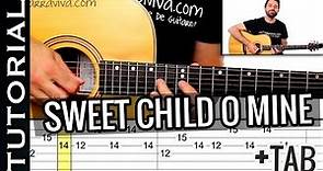 Como tocar Sweet Child O Mine En guitarra Acústica
