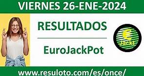 Resultado del sorteo EuroJackPot del viernes 26 de enero de 2024