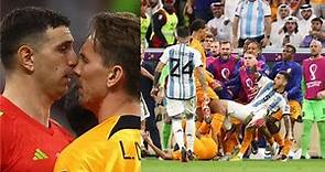 Crazy Fight Scene 4K Argentina Vs Netherlands in World Cup Qatar 2022 #netherlands #argentina