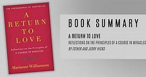 A Return To Love by Marianne Williamson – Book Summary | Co Manifesting