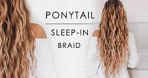 Sleep-in Ponytail Beachy Waves Hair Tutorial | Shonagh Scott