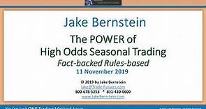 Jake Bernstein - Lecture by Renowned Seasonal Swing Trader