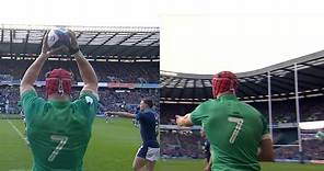 All Josh Van Der Flier's Lineout Throws Against Scotland