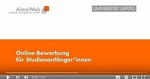 So bewirbst du dich online an der Universität Leipzig (TUTORIAL 1)