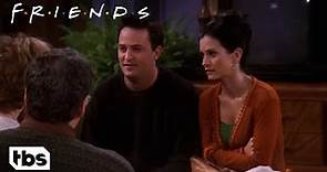 Friends: Chandler Tries To Impress Monica’s Parents (Season 6 Clip) | TBS