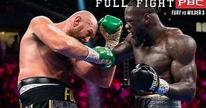 Fury vs Wilder 3 FULL FIGHT: October 9, 2021 | PBC on FOX PPV