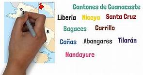 Provincias y CANTONES de Costa Rica (84 Cantones del país)