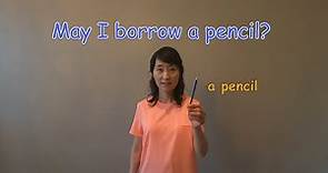 May I borrow a pencil?/ESL/English Conversation/LINC2/영어회화