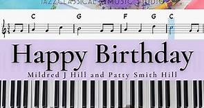 Happy Birthday | Piano Tutorial (EASY) | WITH Music Sheet | JCMS