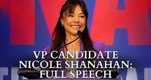 VP Candidate Nicole Shanahan: Full Speech